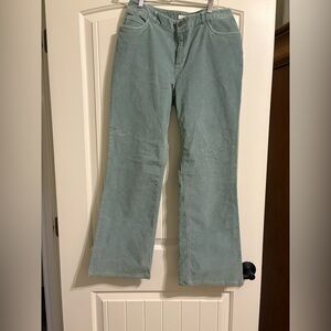J Jill seafoam green corduroy pants